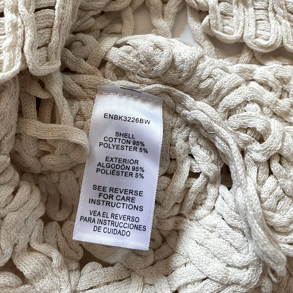 NWT en Crème Lilliana Crochet Top Boho Natural Cream Color No Size - Picture 5 of 8